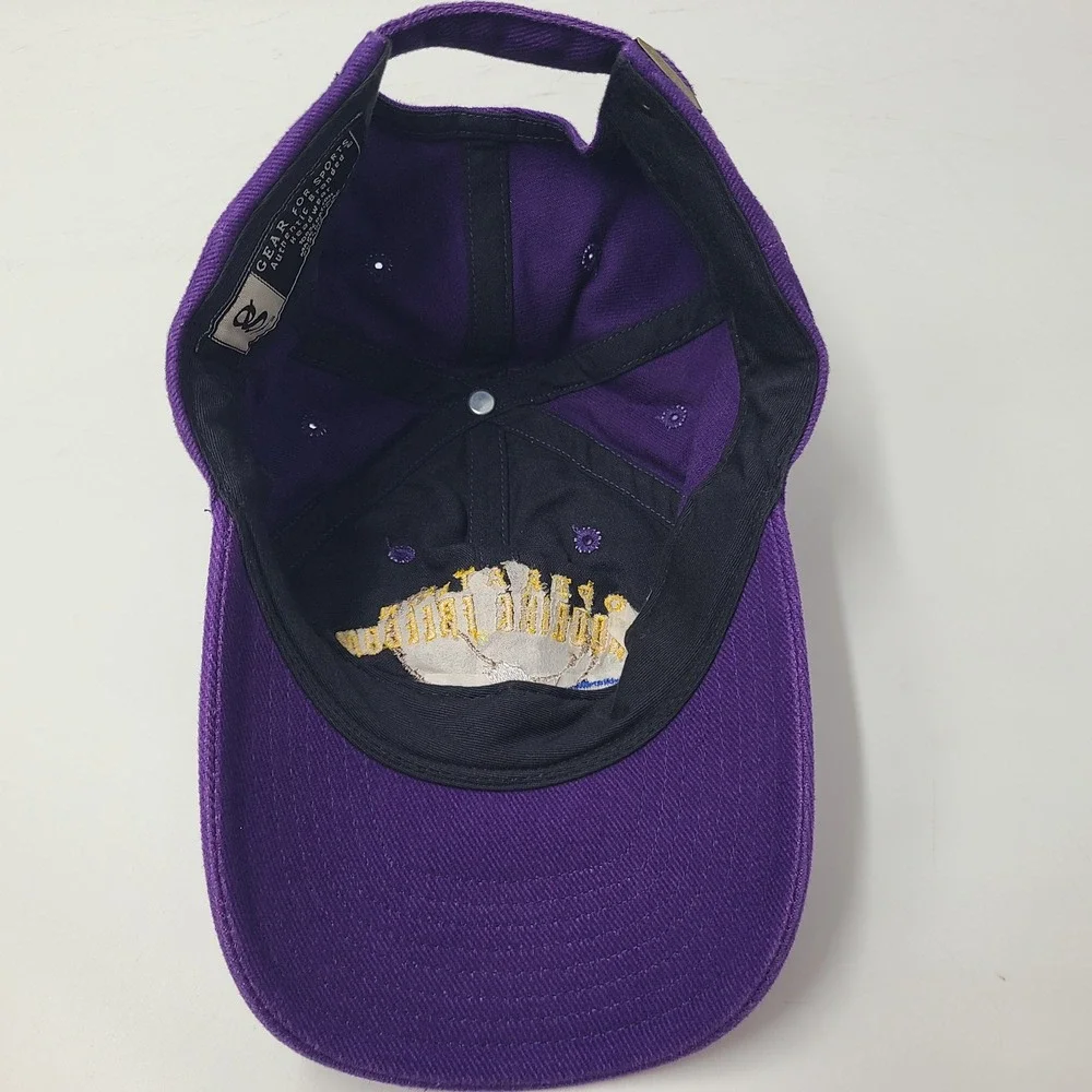 Vintage Operation Enduring Freedom Hat Strapback Purple USA Military OEF War Men